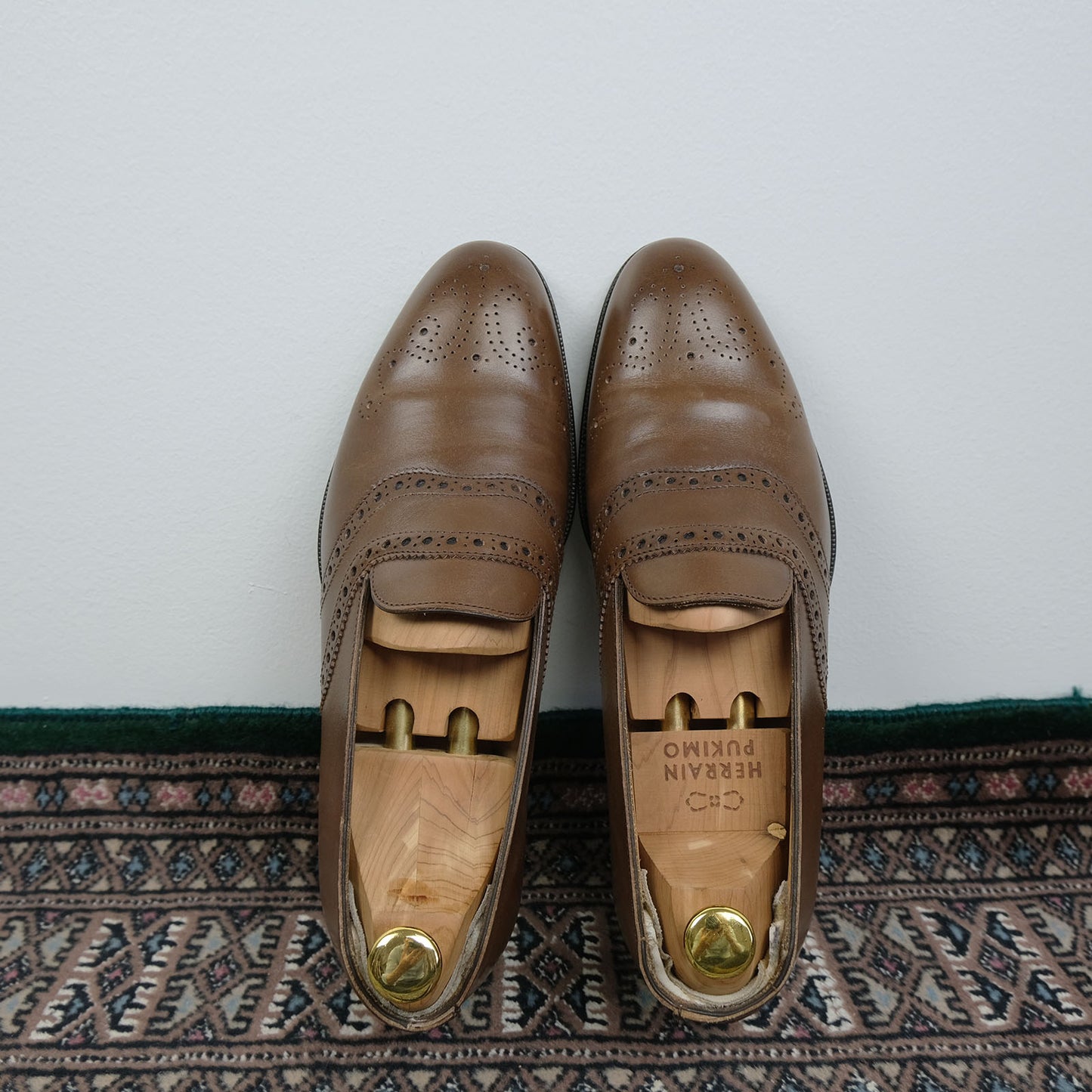 Alfred Sargent, brown saddle loafers, size 42EU, for Wildsmith