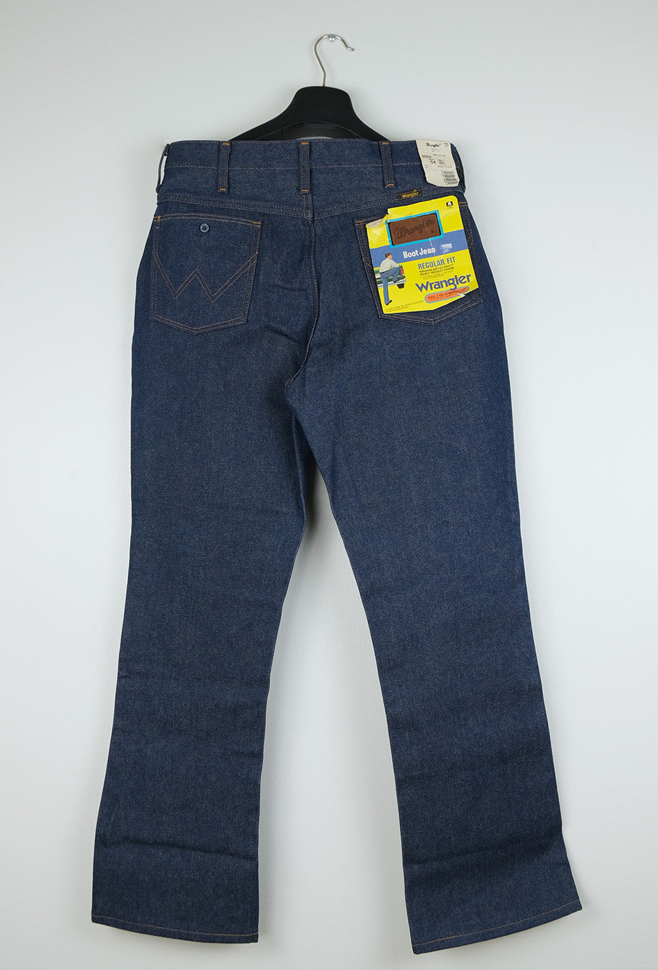 Wrangler, deadstock vintage jeans, 1970s, made in USA, size 34x30