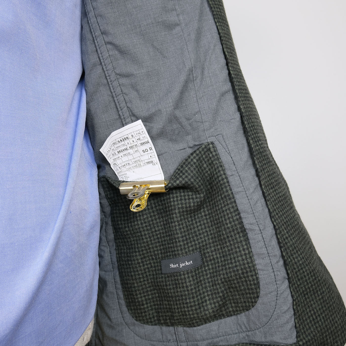 Ermenegildo Zegna, green shirt jacket, size S, slim