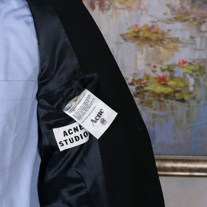 Acne Studios, black slim suit, size 48