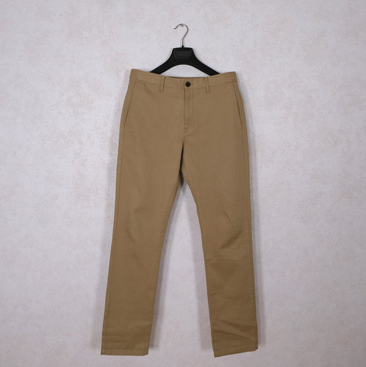 Acne Studios, vaaleat puuvillahousut, koko 50, hoikka, khaki