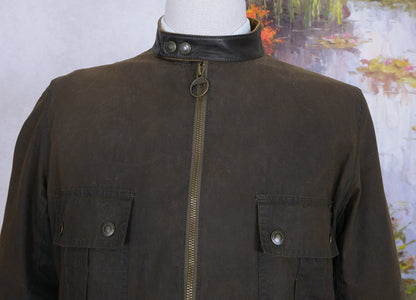Barbour, used wax cotton jacket, size XL, black, International