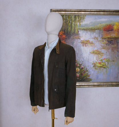 Barbour, used wax cotton jacket, size XL, black, International