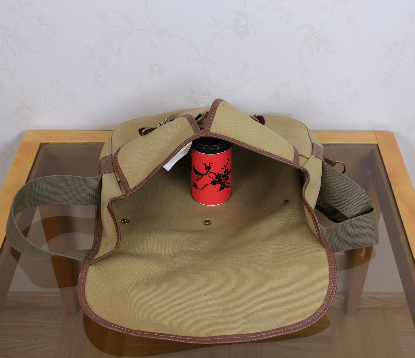 Barbour, light brown Tarras shoulder bag, cotton