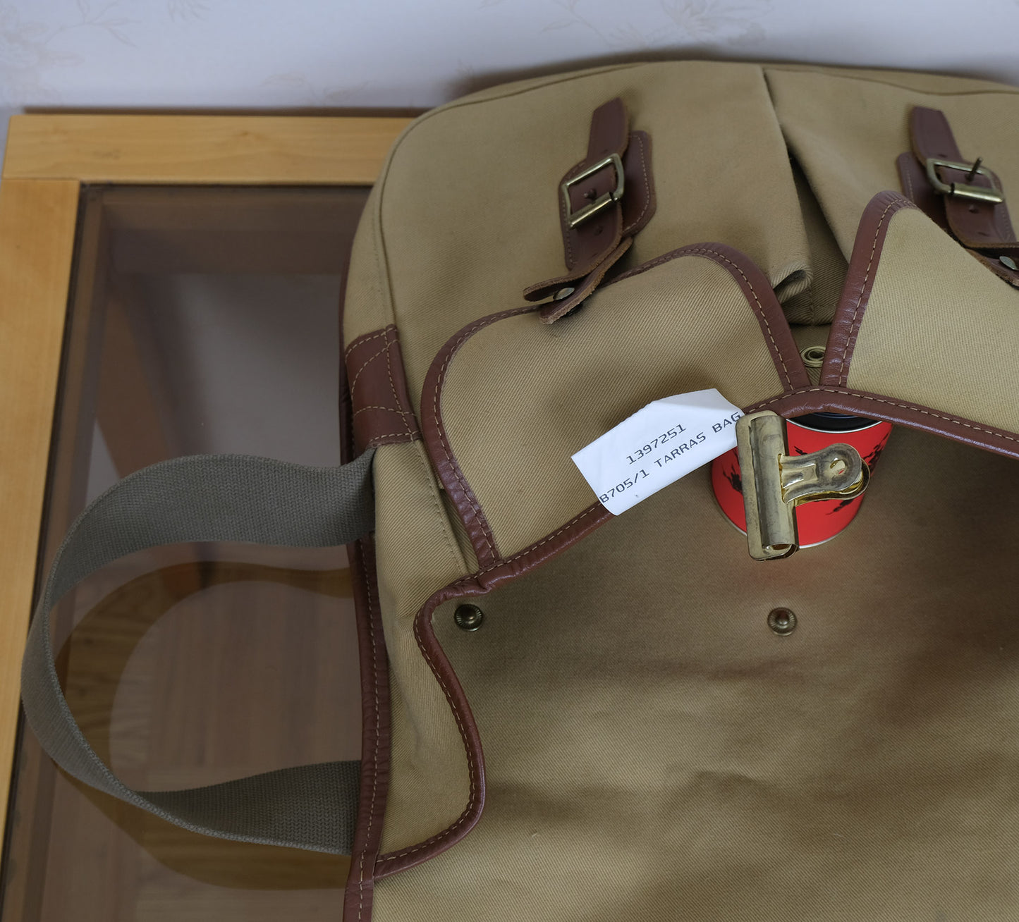 Barbour, light brown Tarras shoulder bag, cotton