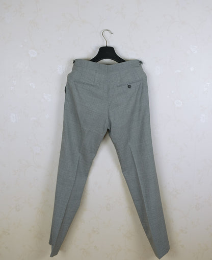 Briglia, cream cotton trousers, size 32'', slim, retail price 200 e