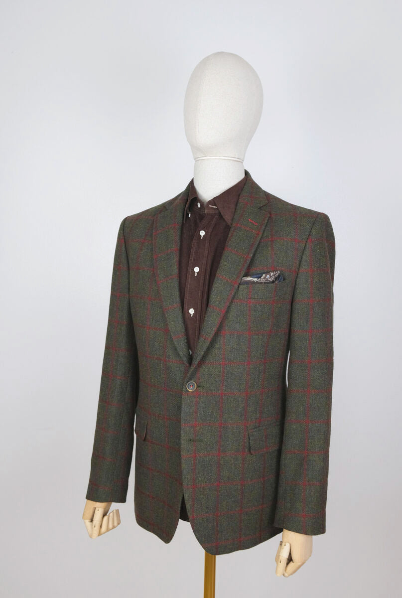 Blarney, green tweed jacket, size 56EU