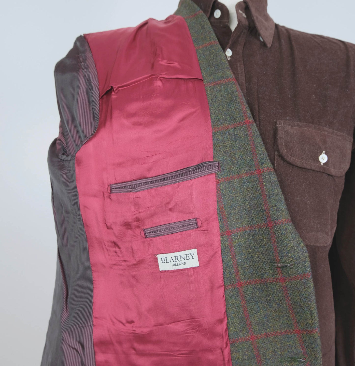 Blarney, green tweed jacket, size 56EU