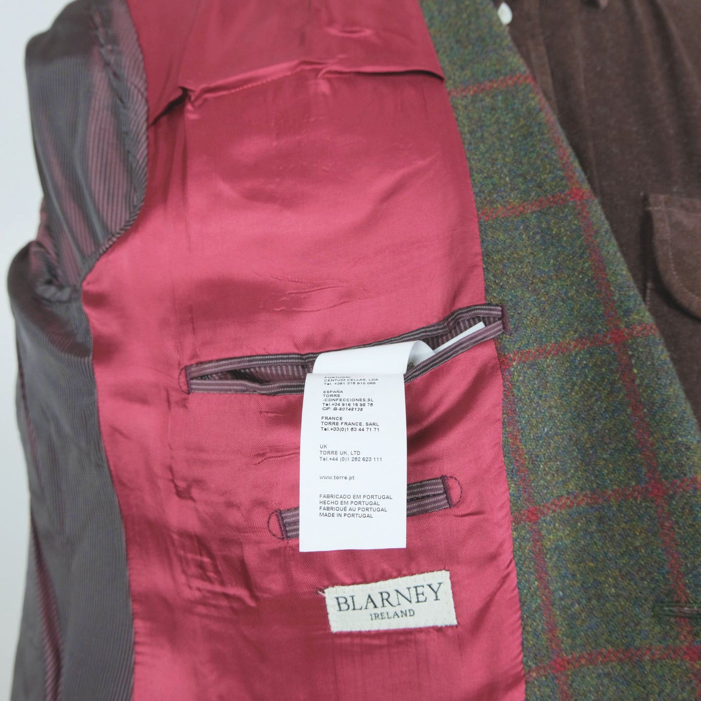 Blarney, green tweed jacket, size 56EU