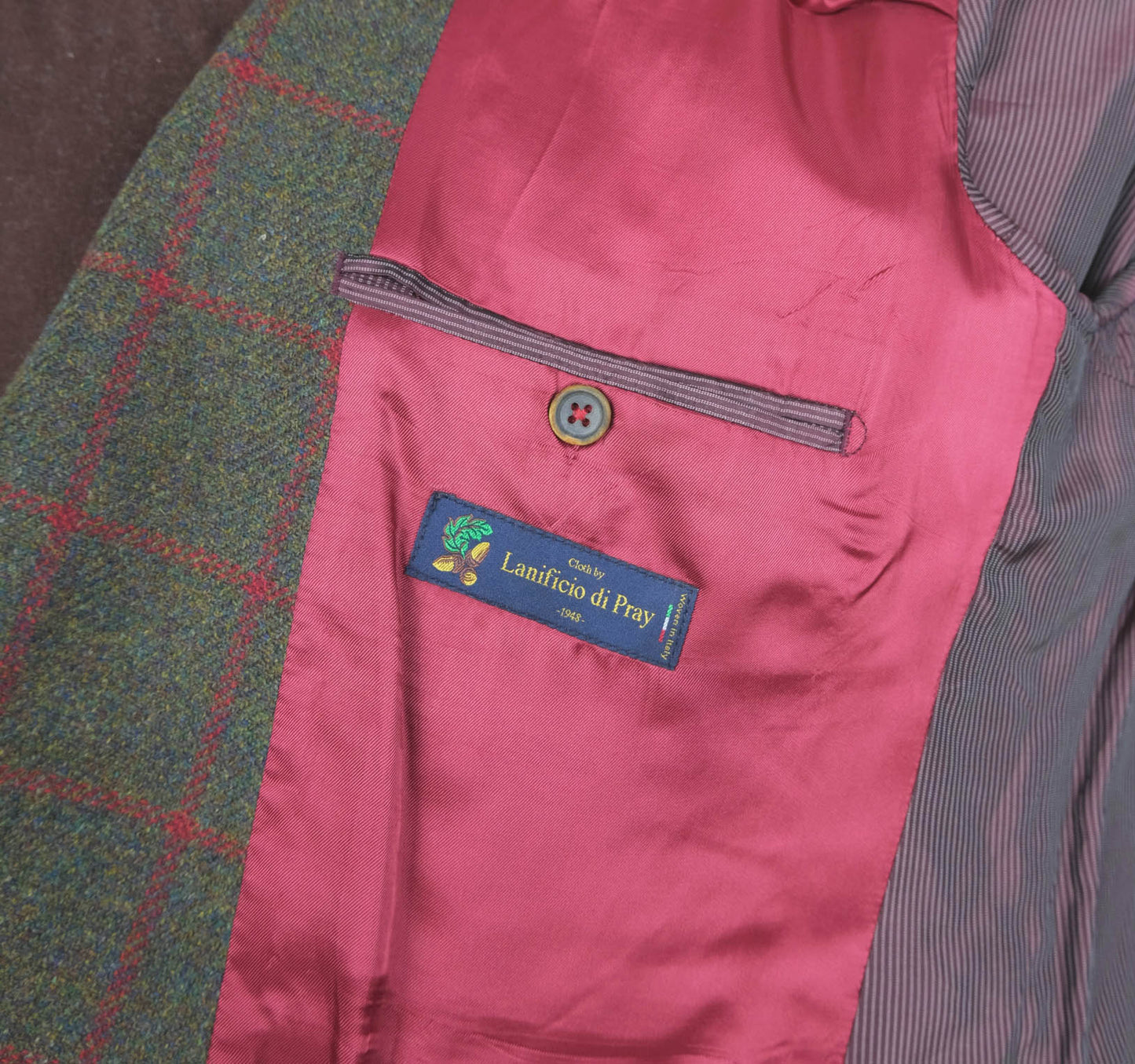 Blarney, green tweed jacket, size 56EU