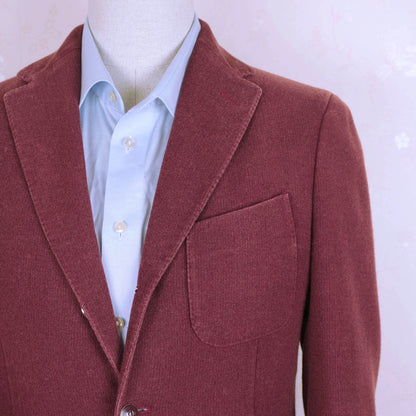 Boglioli, punertava irtotakki, koko 48, K-jacket, kashmirvillaa