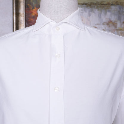 Bolzonella, white oxford cotton collar shirt, size 16