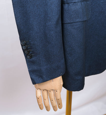 Brioni, sininen irtotakki, koko 58, villa-silkkikangas