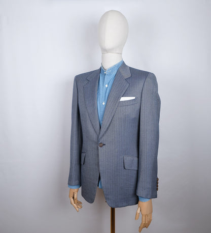 Brioni, sininen irtotakki, koko 50, harvinainen 1 napin leikkaus