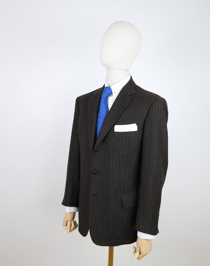 Brioni, ruskea käsintehty irtotakki, kashmirvillaa, koko 54, ovh 5600 e