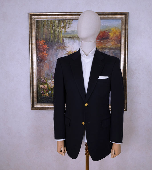 Brooks Brothers, sininen klubitakki, koko 50, kashmirvillaa
