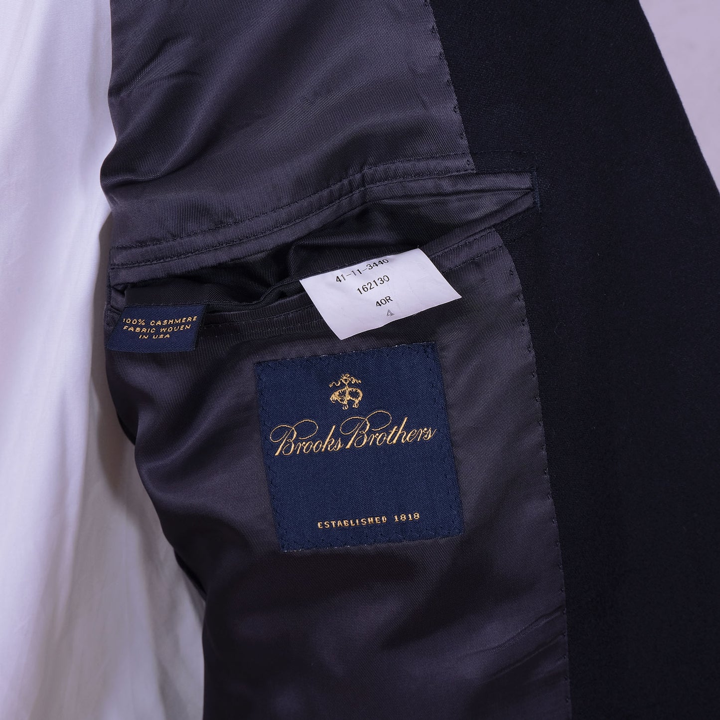 Brooks Brothers, sininen klubitakki, koko 50, kashmirvillaa