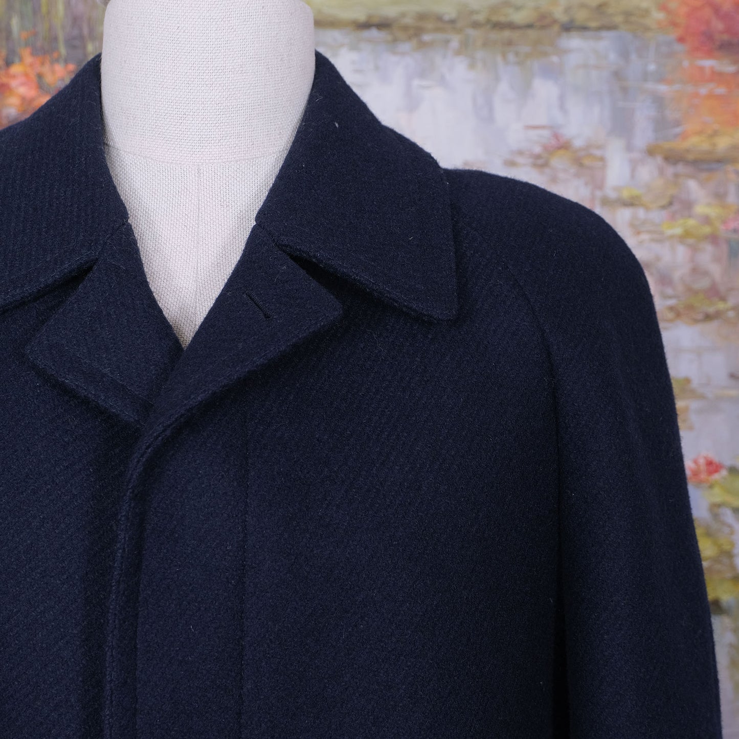 Brümmer, sininen villakangastakki, koko 50, minkkivuori