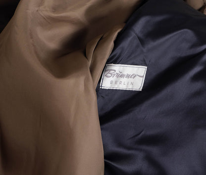 Brümmer, sininen villakangastakki, koko 50, minkkivuori