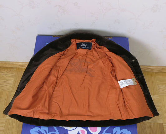 Burberry, boys' brown suit, size 3, velvet