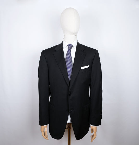 Canali, black wool suit, size 56EU
