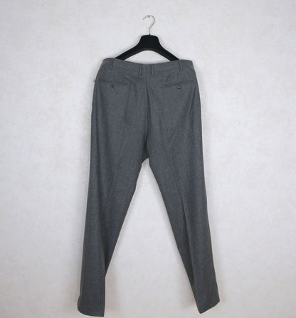 Canali, harmaa flanellipuku, koko 56, pitkä
