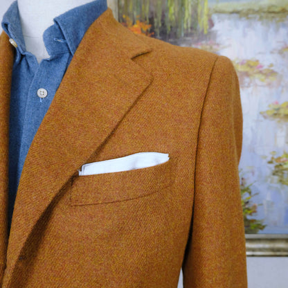 Canali, harvinainen oranssi irtotakki, kashmirvillaa, koko 48, hoikka