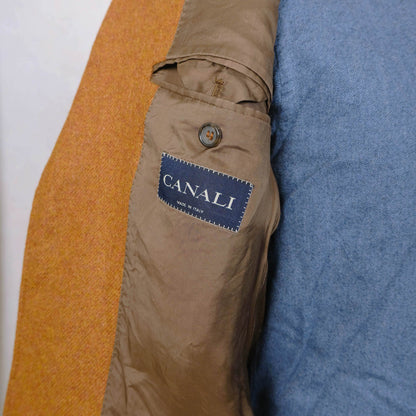 Canali, harvinainen oranssi irtotakki, kashmirvillaa, koko 48, hoikka