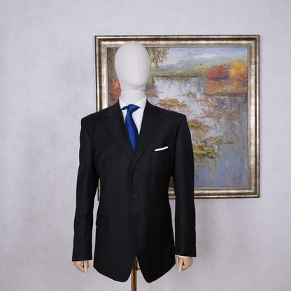 Canali, black wool suit, size 44UK, great condition