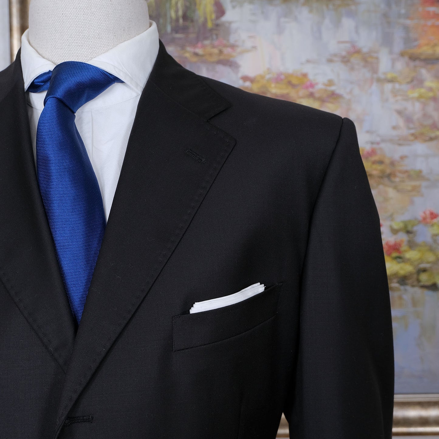 Canali, black wool suit, size 44UK, great condition