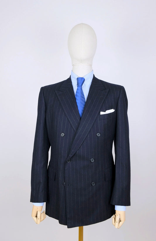 Chester Barrie, käsintehty tumma puku, koko 54, liituraita