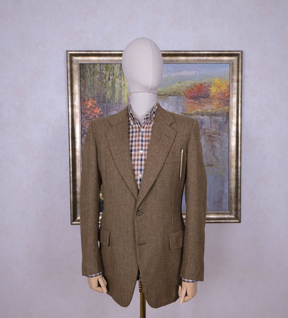 Chester Barrie, käsintehty vaalea tweedtakki, koko 50, vintage