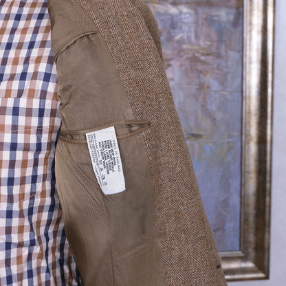 Chester Barrie, käsintehty vaalea tweedtakki, koko 50, vintage