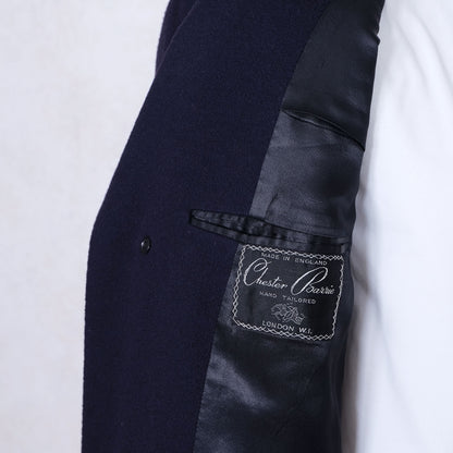 Chester Barrie, blue cashmere coat, size 42UK