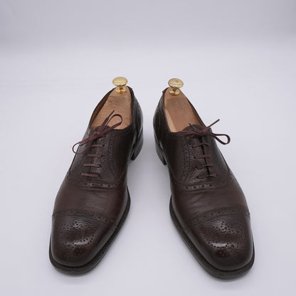 Cornacchia, handmade brown oxford shoes, size 41, rubber sole