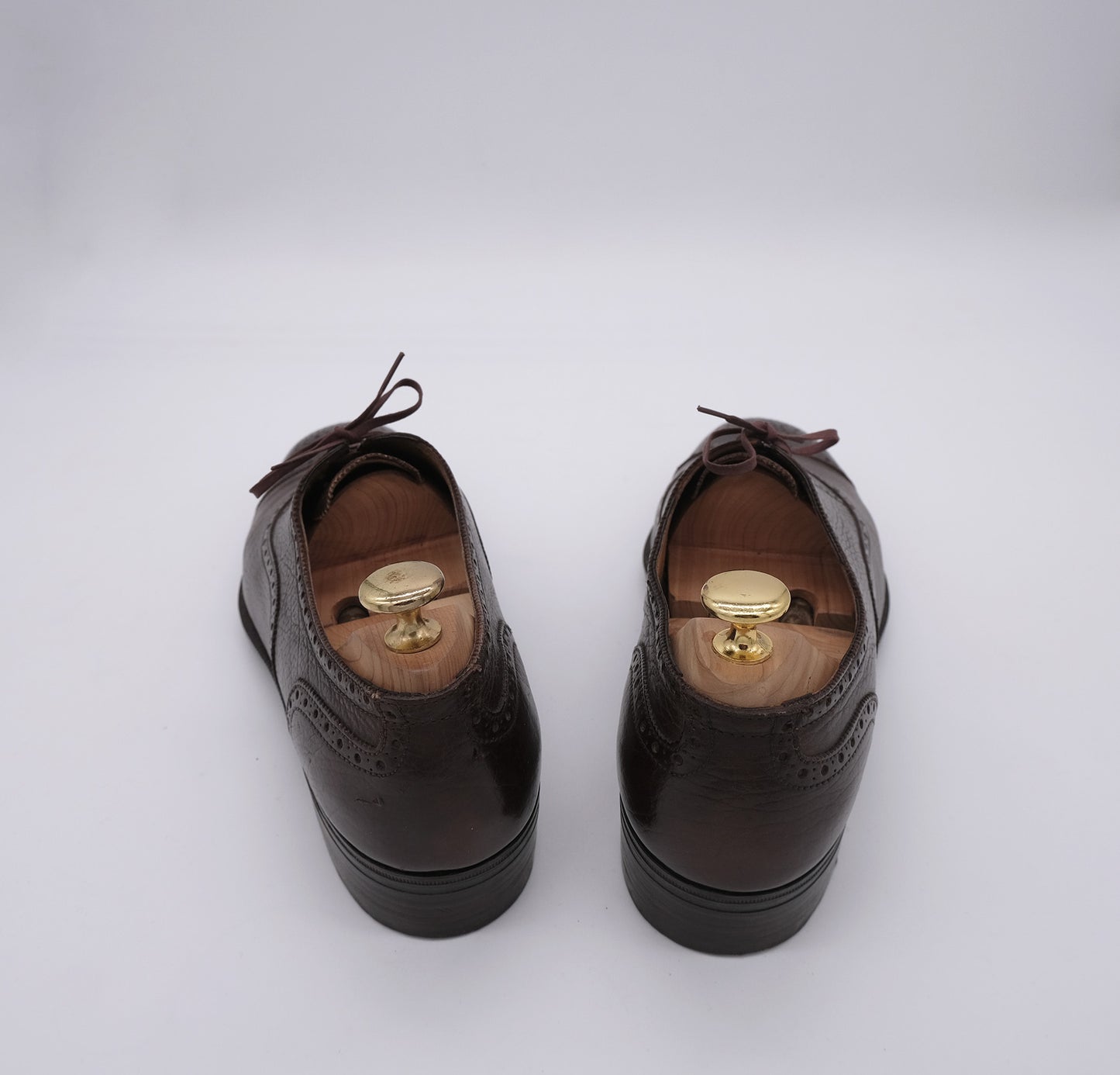 Cornacchia, handmade brown oxford shoes, size 41, rubber sole
