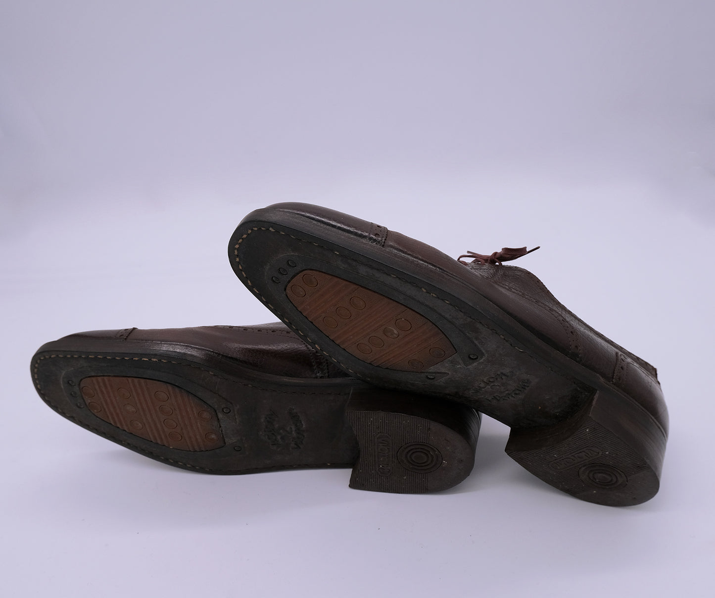 Cornacchia, handmade brown oxford shoes, size 41, rubber sole