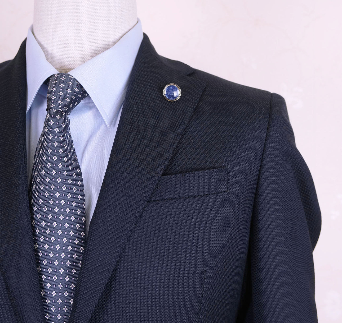Corneliani, sininen bleiseri, koko 48, metallinapit