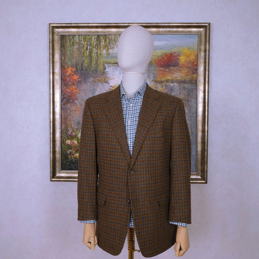 Corneliani, ruskea tweedtakki, koko 54