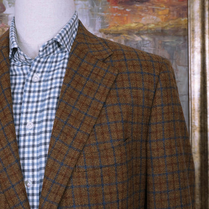 Corneliani, ruskea tweedtakki, koko 54