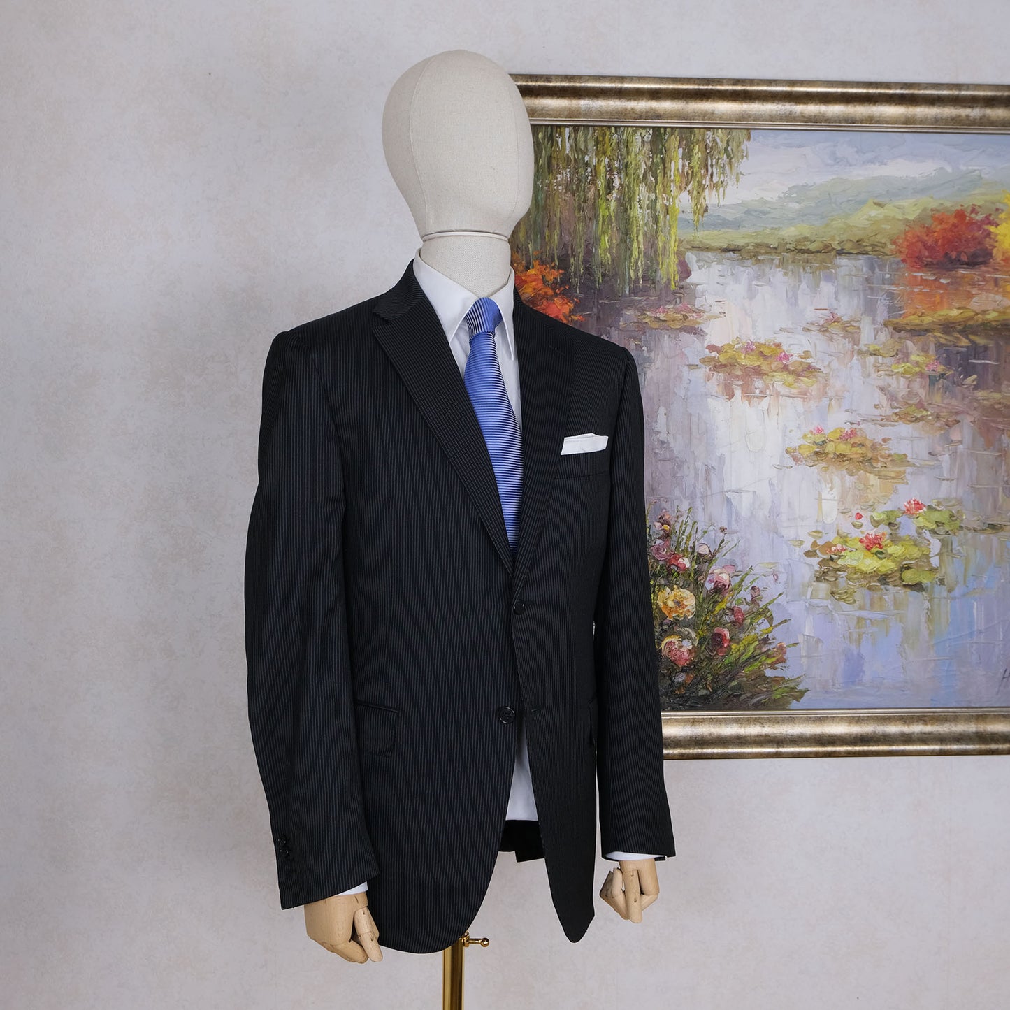 Corneliani, dark pinstripe suit, size 44UK, like new