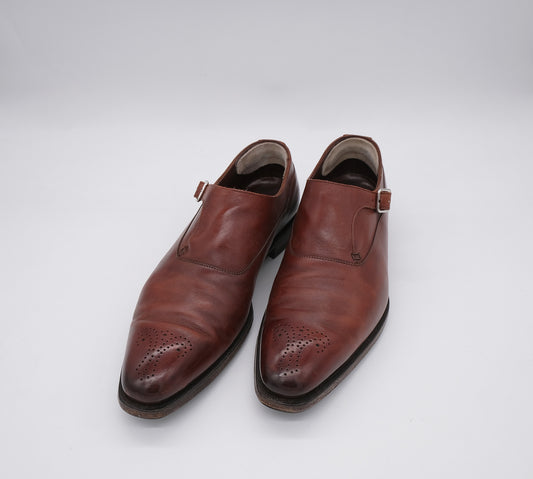 Crockett & Jones, punaruskeat solkikengät, koko 42, Hand Grade -laatu