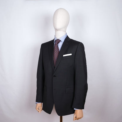Ermenegildo Zegna, tumma puku, koko 48, hoikka leikkaus