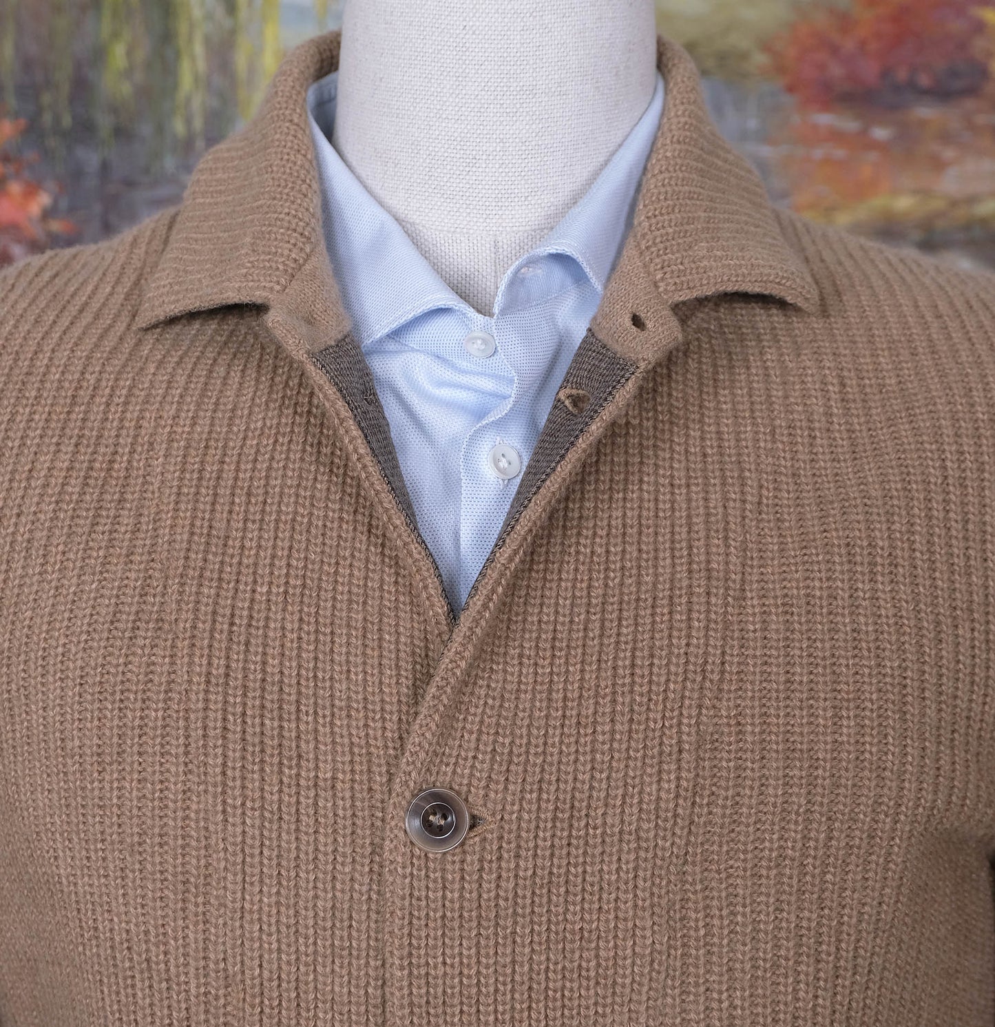 Falconeri, vaalea neuletakki, koko M, merinovillaa