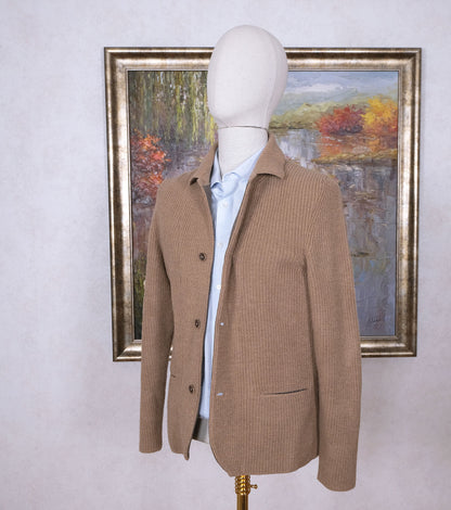 Falconeri, vaalea neuletakki, koko M, merinovillaa