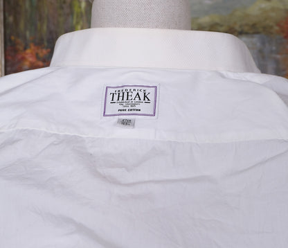 Frederic Theak, used formal shirt, collar size 18.5, big men's clothing