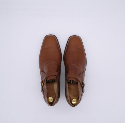 Marini, handmade brown ankle boots, size 41EU, rubber sole
