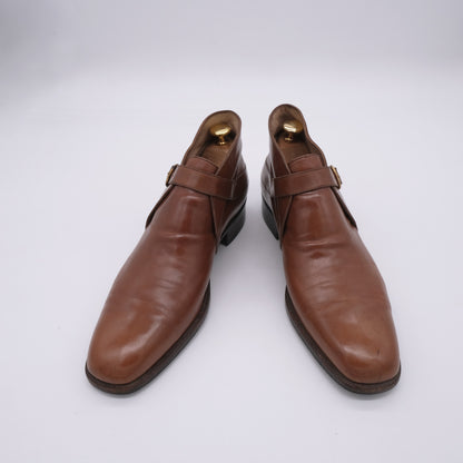 Marini, handmade brown ankle boots, size 41EU, rubber sole