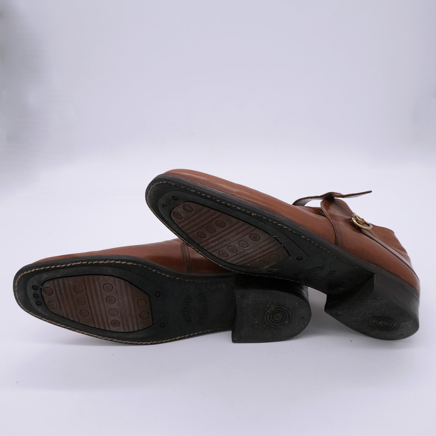 Marini, handmade brown ankle boots, size 41EU, rubber sole
