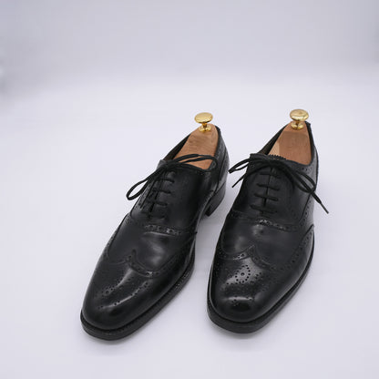 Marini, handmade black brogue shoes, size 41EU, like new